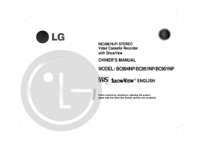 Handleiding LG BC994NP Videorecorder
