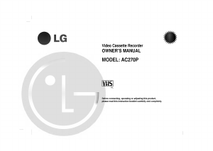 Handleiding LG AC270P Videorecorder