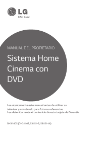 Manual de uso LG DH3140S Sistema de home cinema