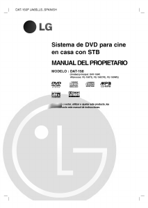 Manual de uso LG DAT-150P Sistema de home cinema