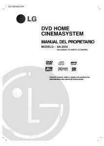 Manual de uso LG DA-3525AD Sistema de home cinema