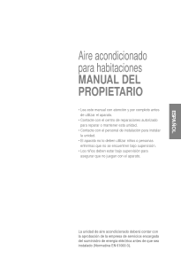 Manual de uso LG LSUH126PBC0 Aire acondicionado