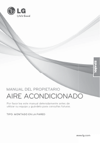 Manual de uso LG ASNH126RKA2 Aire acondicionado