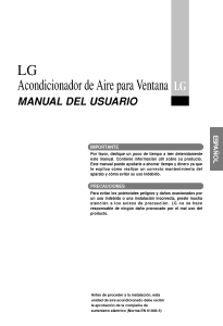 Manual de uso LG AWC226NGAB0 Aire acondicionado