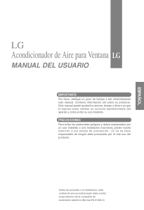 Manual de uso LG AWH126CGAA0 Aire acondicionado