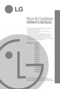 Manual LG LS-Q076ABL Air Conditioner