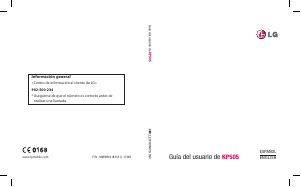 Manual de uso LG KP505 Teléfono móvil