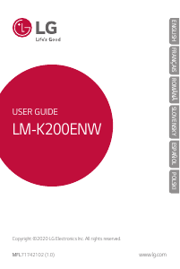 Manual LG LM-K200ENW Telefon mobil
