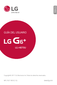 Manual de uso LG H870U G6+ Teléfono móvil