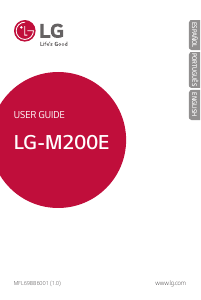 Manual LG M200E Telefone celular