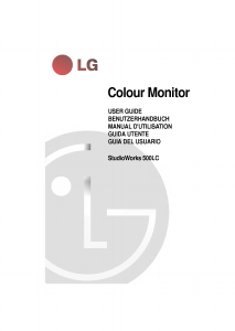 Manual de uso LG StudioWorks 500LC Monitor