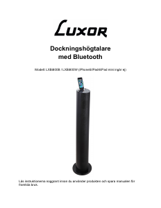 Brugsanvisning Luxor LXBi800B Højttalerdock