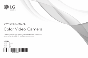 Manual LG L2304-DP Security Camera