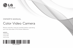 Manual LG L6213R-BP Security Camera