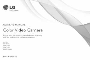 Manual LG L330-DP Security Camera