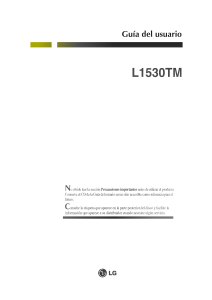 Manual de uso LG L1530TM Monitor de LCD