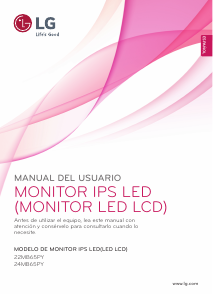 Manual de uso LG 24MB65PY-W Monitor de LED