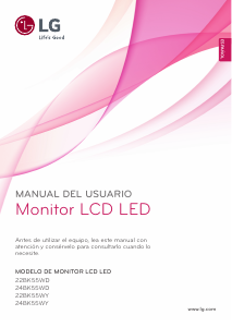 Manual de uso LG 24BK55WD-W Monitor de LED