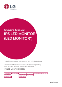 Bruksanvisning LG 20MP38HQ-B LED skärm