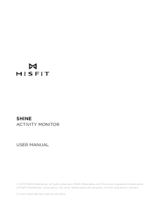 Manual Misfit Shine Activity Tracker