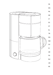 Kullanım kılavuzu Tefal CM1218DE Kahve makinesi