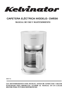 Manual de uso Kelvinator CM530 Máquina de café