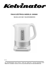 Manual Kelvinator WK630 Jarro eléctrico