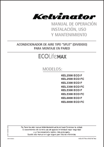 Manual de uso Kelvinator KEL2500 ECO FC Eco Life MAX Aire acondicionado