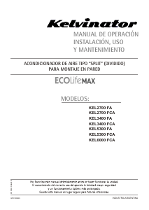 Manual de uso Kelvinator KEL5300 FA Eco Life MAX Aire acondicionado