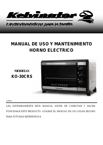 Manual de uso Kelvinator KO-30CRS Horno