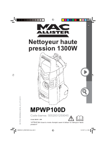 Mode d’emploi MacAllister MPWP100D Nettoyeur haute pression