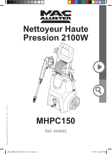 Mode d’emploi MacAllister MHPC150 Nettoyeur haute pression