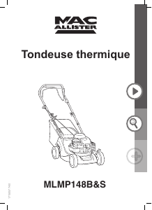 Mode d’emploi MacAllister MLMP148B&S Tondeuse à gazon