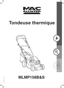 Mode d’emploi MacAllister MLMP158B&S Tondeuse à gazon