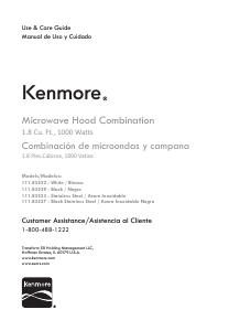 Manual Kenmore 111.83533 Microwave