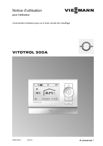 Mode d’emploi Viessmann Vitotrol 300A Thermostat