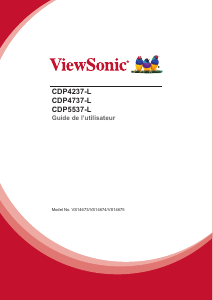 Mode d’emploi ViewSonic CDP4737-L Moniteur LCD