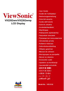 Mode d’emploi ViewSonic VX2262wm Moniteur LCD