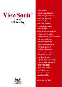 Mode d’emploi ViewSonic VA916 Moniteur LCD