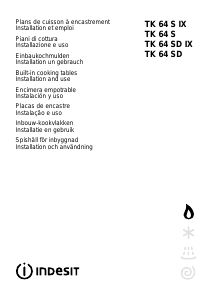 Manuale Indesit TK 64 SD Piano cottura