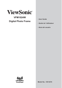 Mode d’emploi ViewSonic VFM1024W Cadre photo numérique