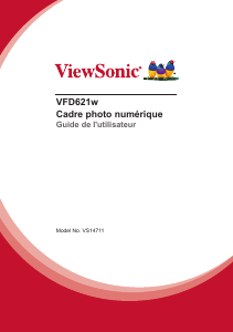 Mode d’emploi ViewSonic VFD621w Cadre photo numérique