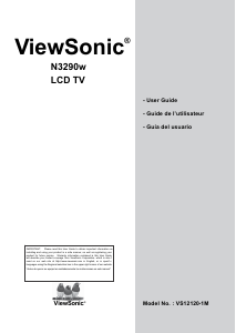 Mode d’emploi ViewSonic N3290w Téléviseur LCD