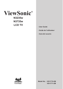 Mode d’emploi ViewSonic N3735w Téléviseur LCD