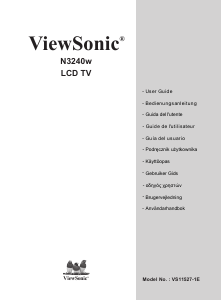 Mode d’emploi ViewSonic N3240w Téléviseur LCD