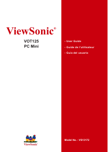 Mode d’emploi ViewSonic VOT125 Ordinateur de bureau