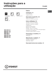 Handleiding Indesit VEA 645 DC Kookplaat