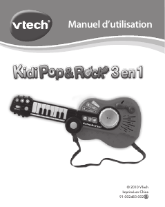 Mode d’emploi VTech Kidi Pop&Rock 3en1