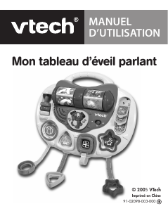Mode d’emploi VTech Mon tableau deveil parlant
