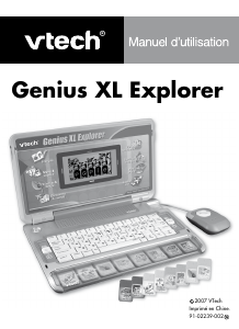 Mode d’emploi VTech Genius XL Explorer